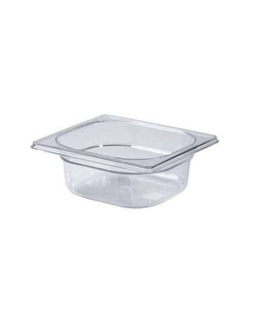 Bacinella contenitore GN 1/6 in policarbonato - capacità lt. 1 - mm 176x160x65h