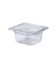 Bacinella contenitore GN 1/6 in policarbonato - capacità lt. 1,5 - mm 176x160x100h
