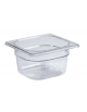 Bacinella contenitore GN 1/6 in policarbonato - capacità lt. 2,2 - mm 176x160x150h