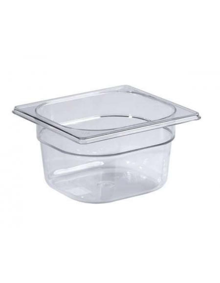 Bacinella contenitore GN 1/6 in policarbonato - capacità lt. 3,4 - mm 176x160x200h