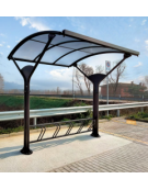 Portabici bifacciale in acciaio zincato e verniciato, 10 posti - cm lunghezza 235 - cod. DN35533