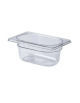 Bacinella contenitore GN 1/9 in policarbonato - capacità lt. 0,6 - mm 176x110x65h