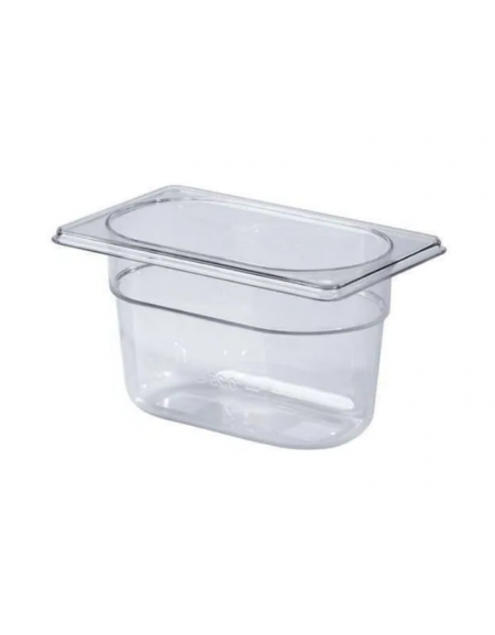 Bacinella contenitore GN 1/9 in policarbonato - capacità lt. 1 - mm 176x110x100h