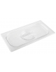 Coperchio per bacinelle GN 1/4 in policarbonato con traversino - mm 265x160