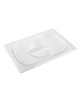 Coperchio per bacinelle GN 1/2 in policarbonato con traversino - mm 325x265