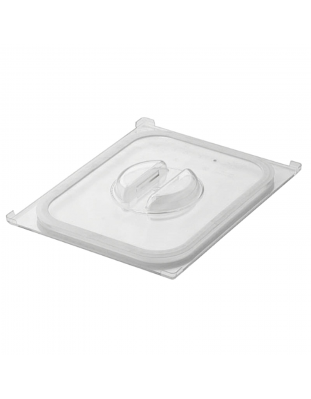 Coperchio per bacinelle GN 1/2 in policarbonato con guarnizione in silicone- mm 325x265