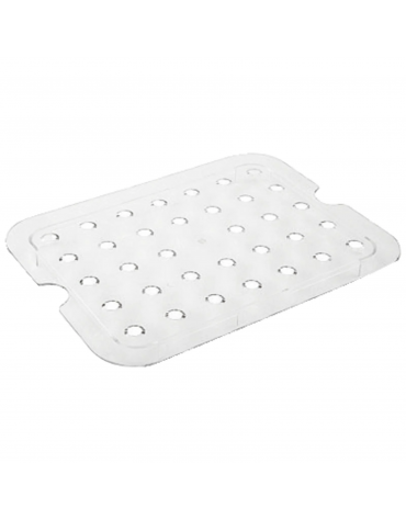 Falso fondo forato GN 2/1 in policarbonato - mm 650x530