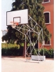 Coppia impianto basket a traliccio- per fissaggio a terra - Sbalzo cm.220