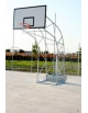 Coppia Impianto basket olimpionico a traliccio - traportabile e zavorrabile - Sbalzo cm.220