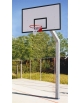 Impianto basket monotubolare da interrare, canestro rinforzato - sbalzo cm.165 - Certificato UNI EN 1270