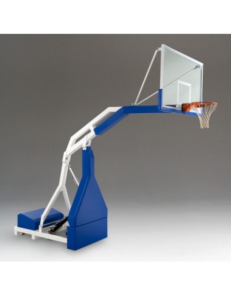 Impianto basket oleodin manuale approvato FIBA, sbalzo cm.230