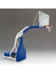 Impianto basket oleodinamico manuale approvato FIBA 2° livello, sbalzo cm.230 - tabelloni in cristallo