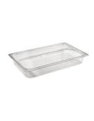 Bacinella contenitore GN 1/1 in Tritan trasparente, privo di BPA - capacità Lt. 13,3 - mm 530x325x100h