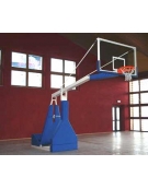Impianto basket oleodin elettr certificato FIBA, sbalzo cm 330