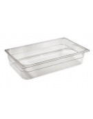 Bacinella contenitore GN 1/1 in Tritan trasparente, privo di BPA - capacità Lt. 26,4 - mm 530x325x200h