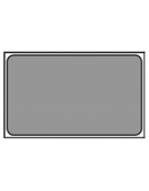 Bacinella contenitore GN 1/1 in Tritan trasparente, privo di BPA - capacità Lt. 13,3 - mm 530x325x100h