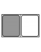 Bacinella contenitore GN 1/2 in Tritan trasparente, privo di BPA - capacità Lt. 11,9 - mm 325x265x200h