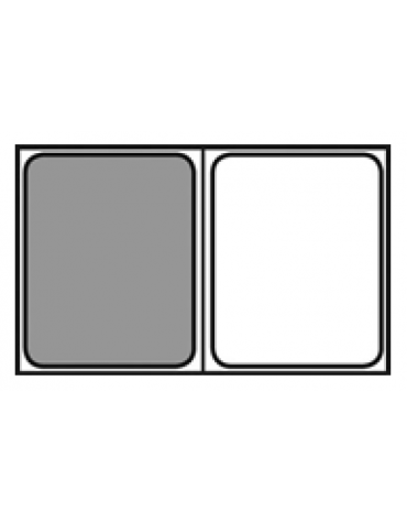 Bacinella contenitore GN 1/2 in Tritan trasparente, privo di BPA - capacità Lt. 11,9 - mm 325x265x200h