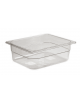 Bacinella contenitore GN 1/2 in Tritan trasparente, privo di BPA - capacità Lt. 11,9 - mm 325x265x200h