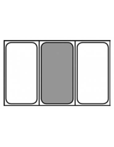 Bacinella contenitore GN 1/3 in Tritan trasparente, privo di BPA - capacità Lt. 2,5 - mm 325x175x65h