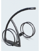 Portabici alto-basso 2 posti realizzato in acciaio zincato e verniciato. Da tassellare - cm 49,4x97,4x97,9h