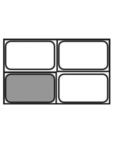 Bacinella contenitore GN 1/4 in Tritan trasparente, privo di BPA - capacità Lt. 1,7 - mm 264x162x65h