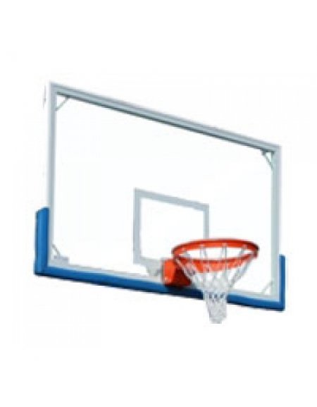 Tabellone basket in cristallo temperato mm.12 - cm. 180x105