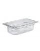 Bacinella contenitore GN 1/4 in Tritan trasparente, privo di BPA - capacità Lt. 1,7 - mm 264x162x65h