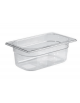 Bacinella contenitore GN 1/4 in Tritan trasparente, privo di BPA - capacità Lt. 3,8 - mm 264x162x150h