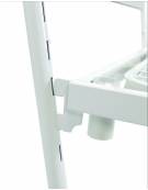 LETTO DEGENZA OSPEDALIERO 3 SNODI E 4 SEZIONI - ALZASCHIENA E ALZAGAMBE REGOLABILI CON 2 MANOVELLE INDIPENDENTI-REGOLABILE IN AL