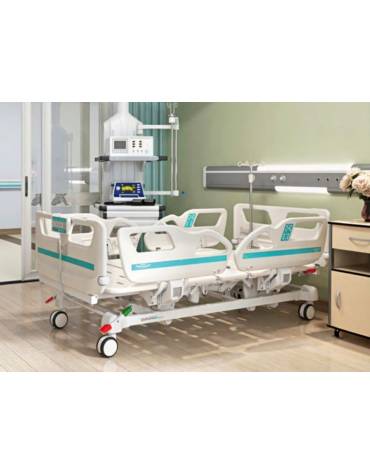 LETTO DEGENZA OSPEDALIERO ELETTRICO PER TERAPIA INTENSIVA AD ALTEZZA VARIABILE CON TRENDELENBURG - PORTATA KG 250