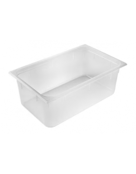 Bacinella contenitore GN 1/1 in polipropilene traslucido - capacità Lt. 26 - mm 530x325x200h