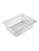 Bacinella contenitore GN 1/2 in polipropilene traslucido - capacità Lt. 8,9 - mm 325x265x150h