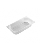 Bacinella contenitore GN 1/3 in polipropilene traslucido - capacità Lt. 2,4 - mm 325x180X65h
