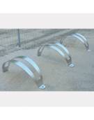 Portabici singolo posto , realizzato in acciaio inox. Da tassellare - cm 56,5x17x24,5h