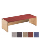 PANCA LEGNO MOQUETTE IN VARI COLORI - CM 105x41x30h - CONFORME AI CAM