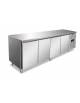 Tavolo refrigerato congelatore 4 porte negativo -18° -22°C in acciaio inox AISI 304 - CLASSE E - cm. 223x70x86h