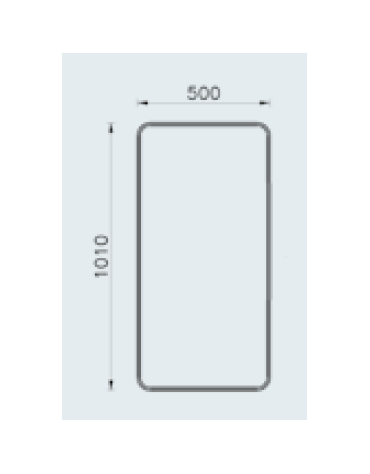 Portabici singolo in piatto ad arco, in acciaio zincato e verniciato - Da tassellare - cm 50x12x101h