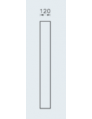 Portabici singolo in piatto ad arco, in acciaio zincato e verniciato - Da tassellare - cm 50x12x101h