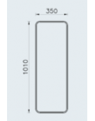 Portabici singolo in piatto ad arco, in acciaio zincato e verniciato - Da tassellare - cm 35x12x101h