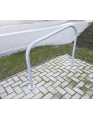 Portabici a 2 posti realizzata in acciaio inox - Da tassellare - cm 120x100h