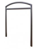 Portabici a 2 posti realizzato in acciaio inox - Da inghisare - cm 90x110h