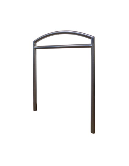 Portabici a 2 posti realizzato in acciaio inox - Da tassellare - cm 90x90h