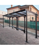 Parete laterale in vetro per pensilina - cod. DN35456