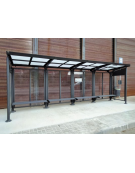 Parete laterale in vetro per pensilina - cod. DN35456