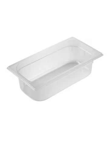Bacinella contenitore GN 1/3 in polipropilene traslucido - capacità Lt. 5,3 - mm 325x180X150h