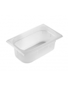 Bacinella contenitore GN 1/4 in polipropilene traslucido - capacità Lt. 2,5 - mm 265x160x100h