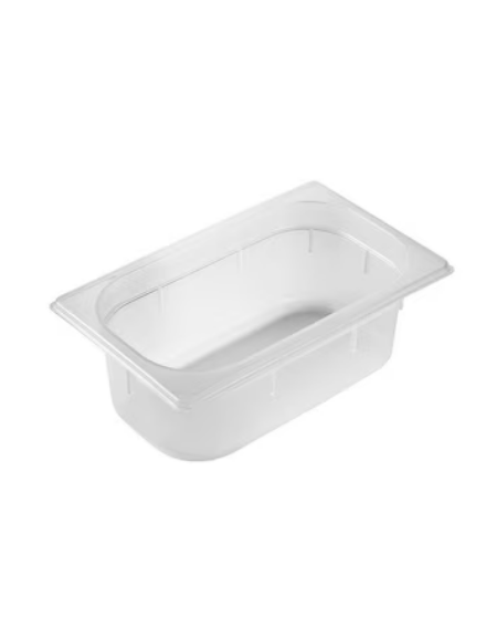 Bacinella contenitore GN 1/4 in polipropilene traslucido - capacità Lt. 2,5 - mm 265x160x100h