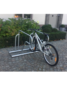 Portabici a modulo base 2 posti in acciaio zincato e verniciato - cm 125,6x100x90h