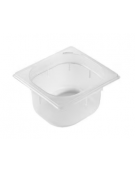 Bacinella contenitore GN 1/6 in polipropilene traslucido - capacità Lt. 1 - mm 176x160x65h